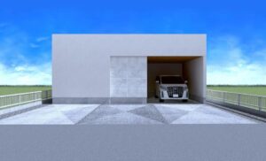 岐阜市 本荘平屋分譲 外観パース