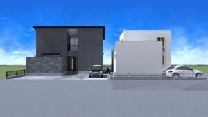 岐阜市 織田町分譲 外観パース